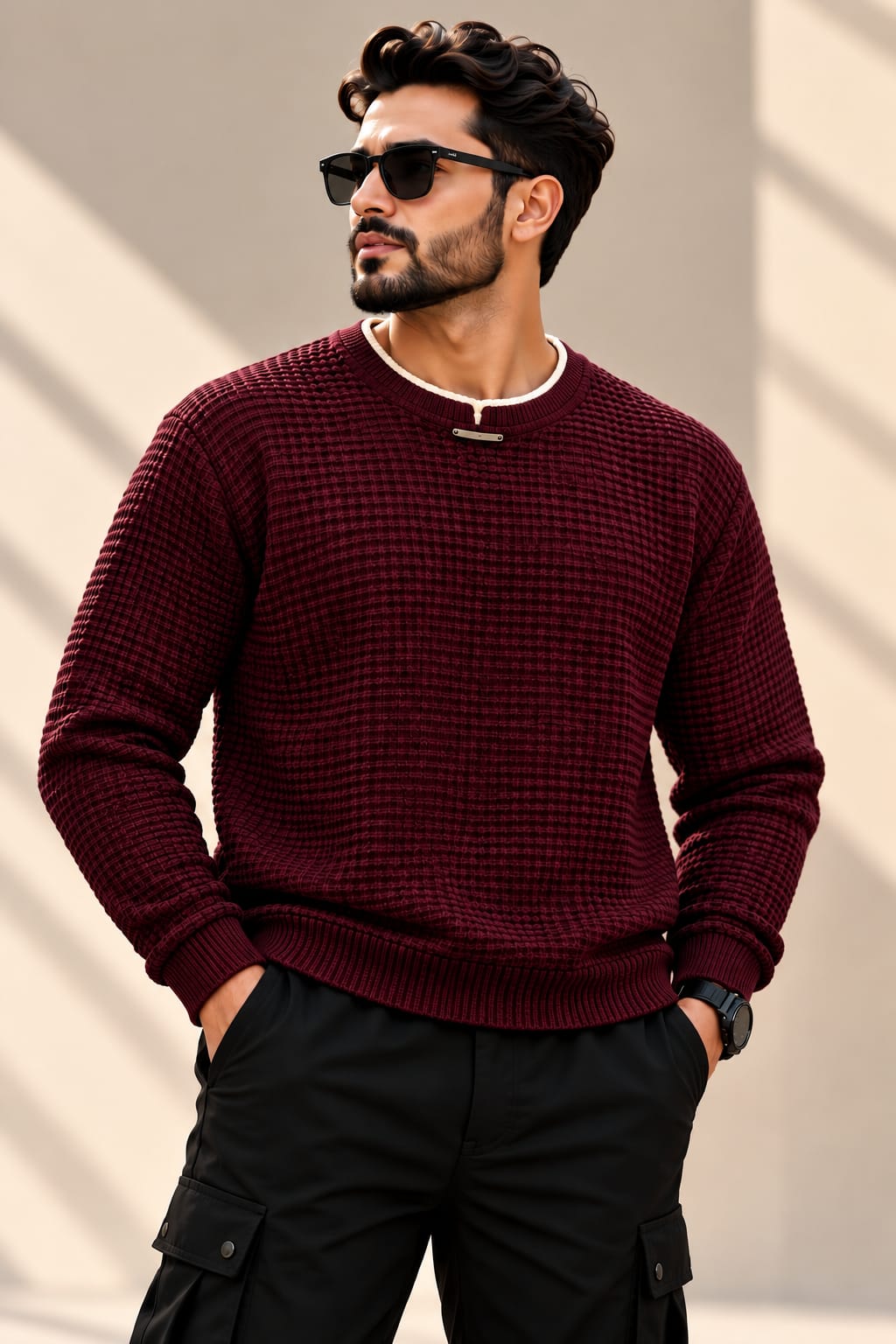 Burgundy Sweater